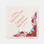 アリスワンダーランド誕生日シャワー スタンダードカクテルナプキン (正面)