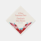 アリスワンダーランド誕生日シャワー スタンダードカクテルナプキン (角)