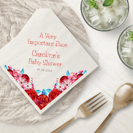 アリスワンダーランド誕生日シャワー スタンダードカクテルナプキン