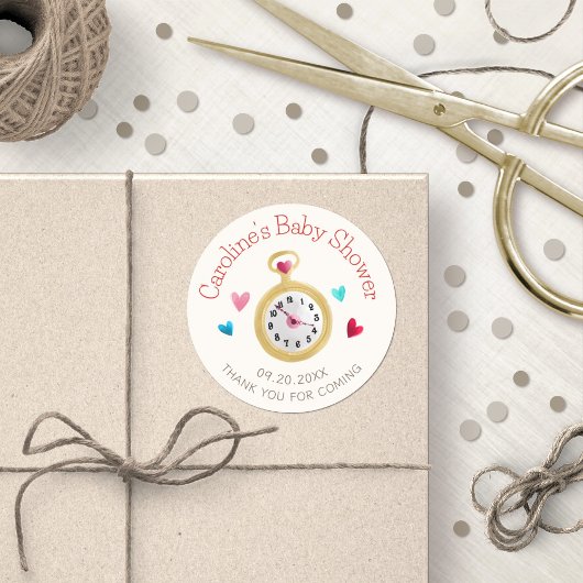 アリスワンダーランド誕生日シャワー ラウンドシール