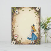 アリスワンダーランド鍵とカードスクラップブック紙 (スタンド正面)