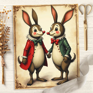 アリスヴィンテージラビットスクラップブック紙