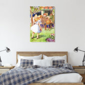 アリス不機嫌の帽子屋の茶のパーティー キャンバスプリント (インサイチュ (寝室))