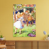 アリス不機嫌の帽子屋の茶のパーティー キャンバスプリント (インサイチュ (リビング))