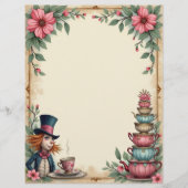 アリス不機嫌ハッタティーアップスタックスクラップブック紙 (正面)