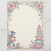 アリス不機嫌ハッタティーアップスタックスクラップブック紙 (裏面)