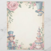 アリス不機嫌ハッタティーティーティーティーカップススクラップブック紙 (裏面)