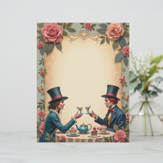 アリス不機嫌ハッタティートーストパーティースクラップブック紙 (スタンド正面)