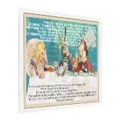 アリス不機嫌帽子屋さんの紅茶パーティー メタルプリント (アングル)