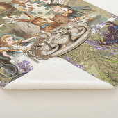 アリス冒険インワンダーランド不機嫌ティーパーティー シェルパブランケット (3/4)