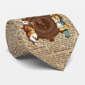 アリス及びウサギのヴィンテージ辞書の芸術のタイ ネクタイ (ロール)