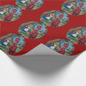アリス及びタイルを張られる赤い女王 ラッピングペーパー (角)