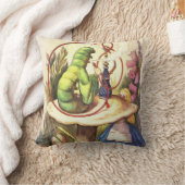 アリス及び水ぎせるの喫煙の幼虫 クッション (ブランケット)