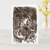 アリス及びJabberwocky カード (黄色い花)