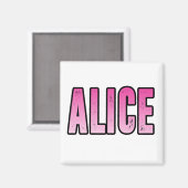 アリス名 マグネット (正面/裏面)