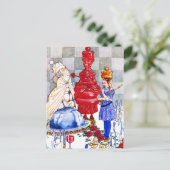 アリス女王と赤の女王と白の女王 ポストカード (スタンド正面)