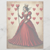 アリス女王ハートスクップタースクラップブック紙 (裏面)