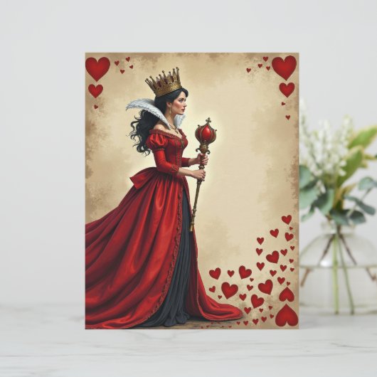 アリス女王ハートレッドセプタースクラップブック紙 (スタンド正面)