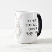 アリス後を追のタイポグラフィ モーフィングマグカップ (正面右)