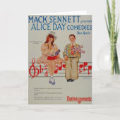 アリス日の喜劇の1926年の広告の挨拶状 カード (正面)