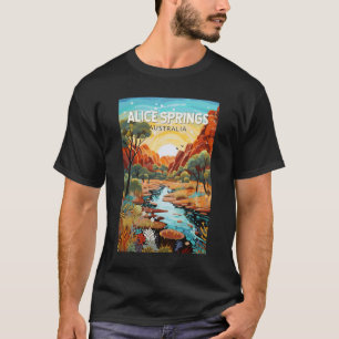 アリス春オーストラリア旅行アートヴィンテージ Tシャツ
