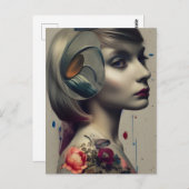 アリス混合メディア ポストカード (正面/裏面)