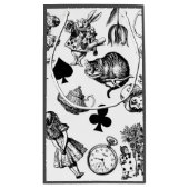 アリス白うさぎワンダーランドチェシャねこ スモールペーパーバッグ (裏面)