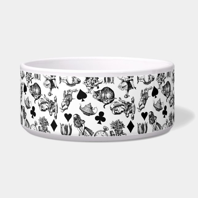 アリス白うさぎワンダーランドチェシャねこ ボウル (正面)