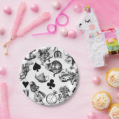 アリス白うさぎワンダーランドチェシャ猫 ペーパープレート (パーティー)