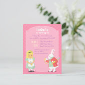 アリス白うさぎワンダーランド誕生日パーティー 招待状 (スタンド正面)