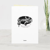 アリス絵を描トと蝶と馬のマスタング カード (裏面)