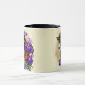 アリス絵を描トと蝶と馬のマスタング マグカップ (中央)