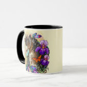 アリス絵を描トと蝶と馬のマスタング マグカップ (正面左)