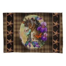 アリス絵を描トと蝶と馬のマスタング