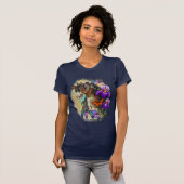 アリス絵を描トと蝶の馬のマスタングT-Sh Tシャツ (正面フル)