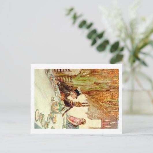 アリス自身が不機嫌帽子屋さんの紅茶パーティーに ポストカード (スタンド正面)