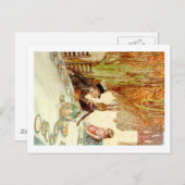 アリス自身が不機嫌帽子屋さんの紅茶パーティーに ポストカード (正面/裏面)