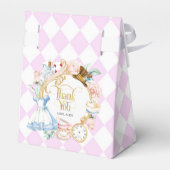 アリス茶パーティーワンダーランド誕生日パープル フェイバーボックス (裏面サイド)