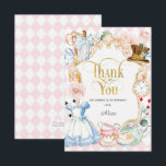 アリス茶パーティーワンダーランド、誕生日感謝してい車 サンキューカード<br><div class="desc">アリス茶パーティーワンダーランド、誕生日サンキューカード</div>