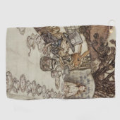 アリス誕生日ウンバースデーラビットハッターパーティー ゴルフタオル (横)