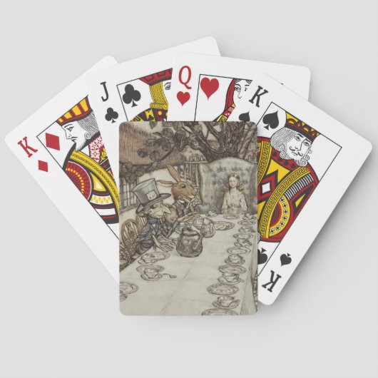 アリス誕生日ウンバースデーラビットハッターパーティー トランプ (裏面)