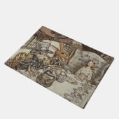 アリス誕生日ウンバースデーラビットハッターパーティー ドアマット (アングル)