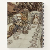 アリス誕生日ウンバースデーラビットハッターパーティー ノートブック (裏面)