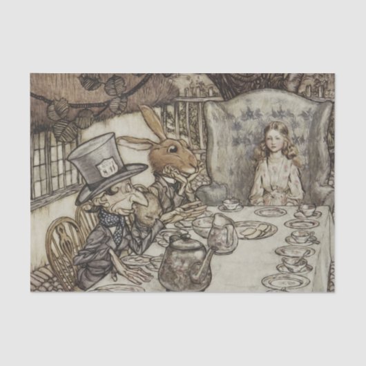 アリス誕生日ウンバースデーラビットハッターパーティー 薄葉紙 (正面)
