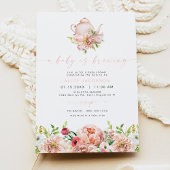 アリス赤面フローラベビー醸造茶ベビーシャワー 招待状