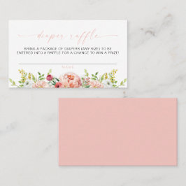 アリス赤面フローラ春ティーパーティーおむつラッフル プレイスカード