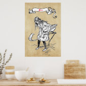 アリス遊のクロケーにフラミンゴが ポスター (キッチン)