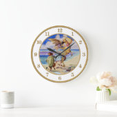 アリス、にせウミガメ、グリフォン ラージ壁時計 (ホーム)