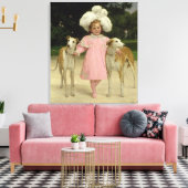 アリス・アントワネット・デ・ラ・マール、5歳 キャンバスプリント (インサイチュ (リビング))