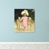 アリス・アントワネット・デ・ラ・マール、5歳 キャンバスプリント (インサイチュ (ウッドフロア))